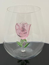 The Pink Blooming Rose Stemless Wine Glass™